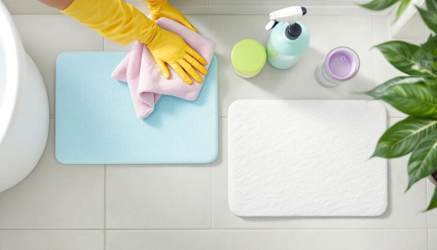 Techniques efficaces pour nettoyer différents types de tapis de bain